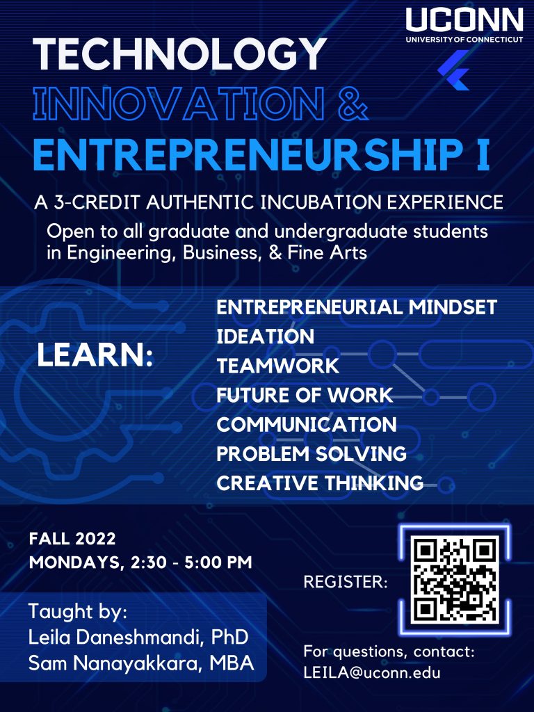 course flyer for technology innovation and entrepreneurship photo