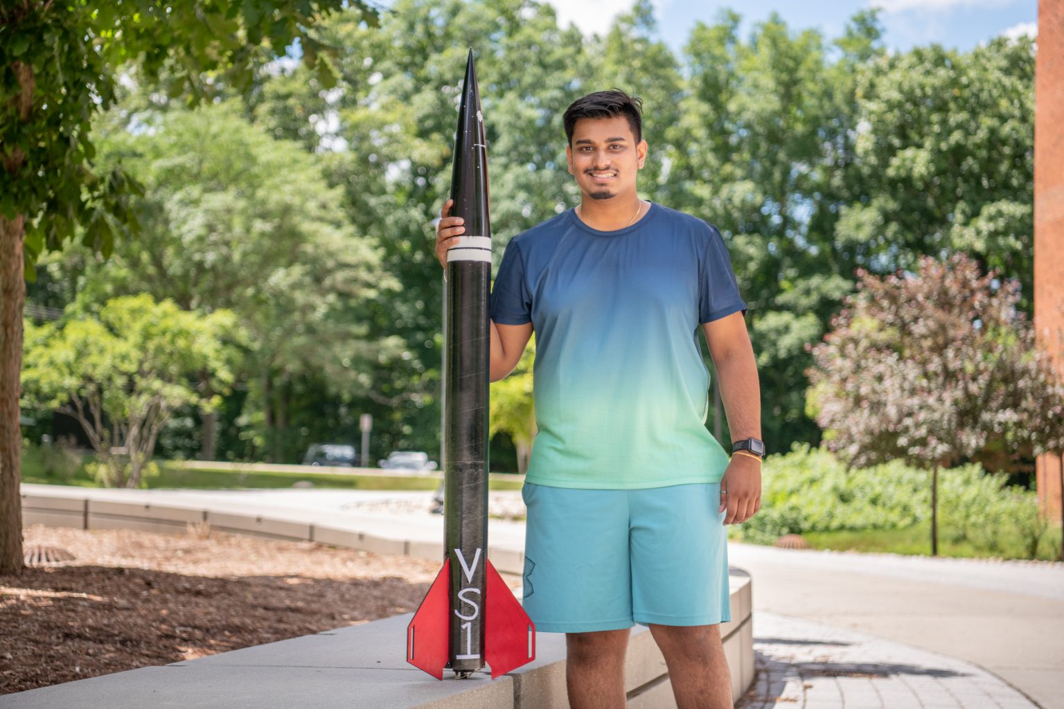 Bhargava with Rocket photo