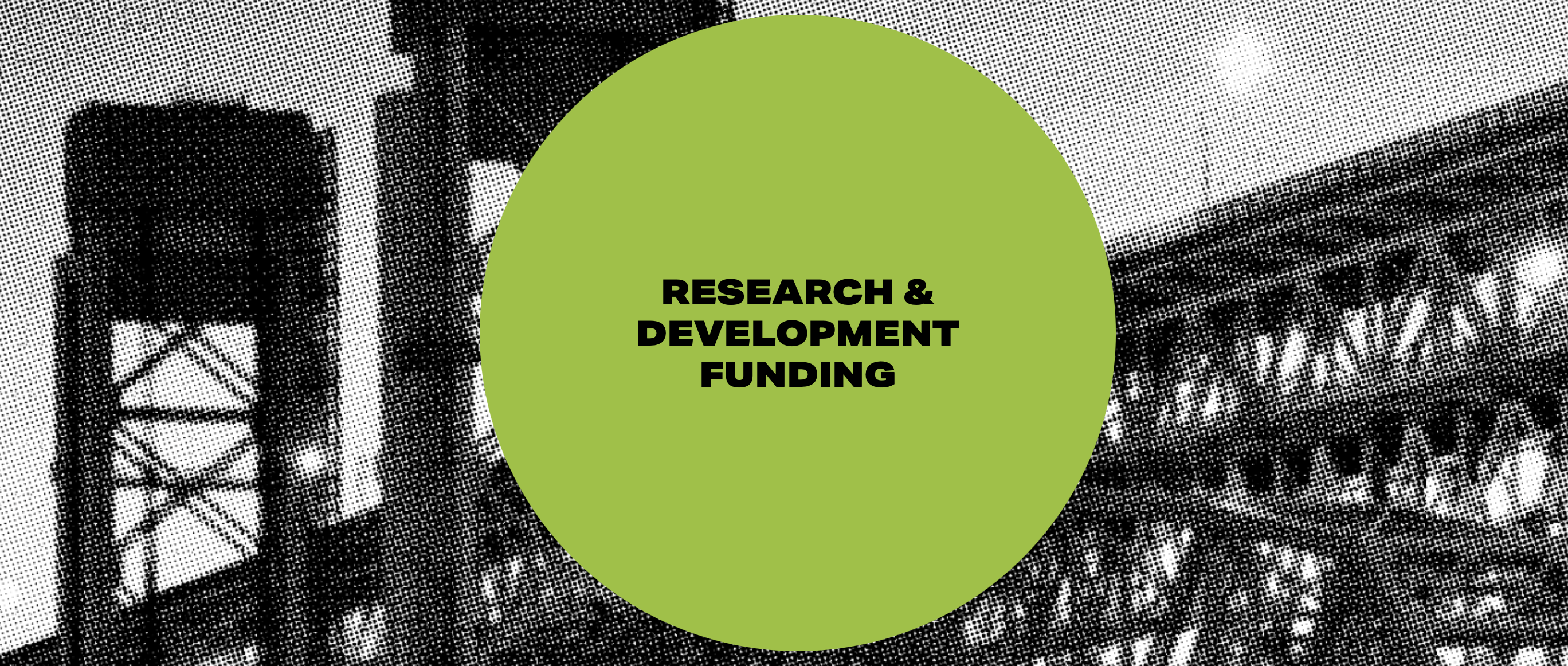 Research and development funding banner